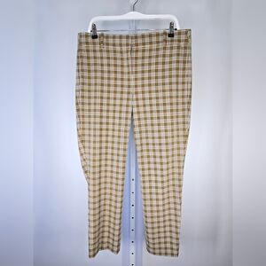 J.Crew Cameron Slim Straight Four-Season Stretch Ankle Pants Plaid Size 14T